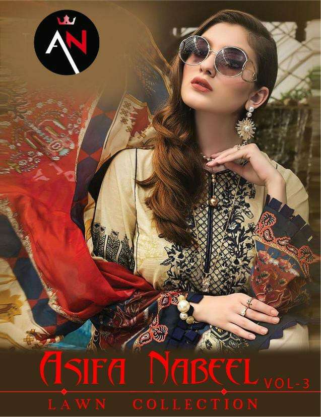 ASIFA NABEEL  LAWN COLLECTION VOL-3 